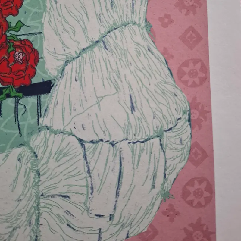 Fine-Art-Druck Frauenportrait mit Plüschmonster – Bild 6